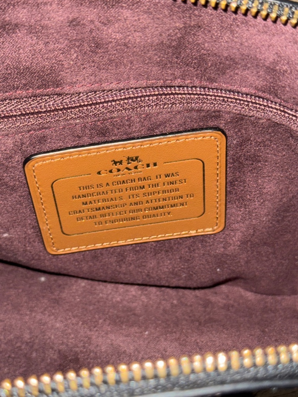 Coach Sierra satchel embossed leather signature C pattern - Picture 9 of 16